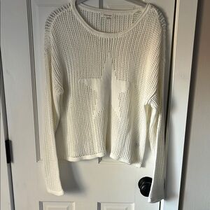 White Star Knit Sweater